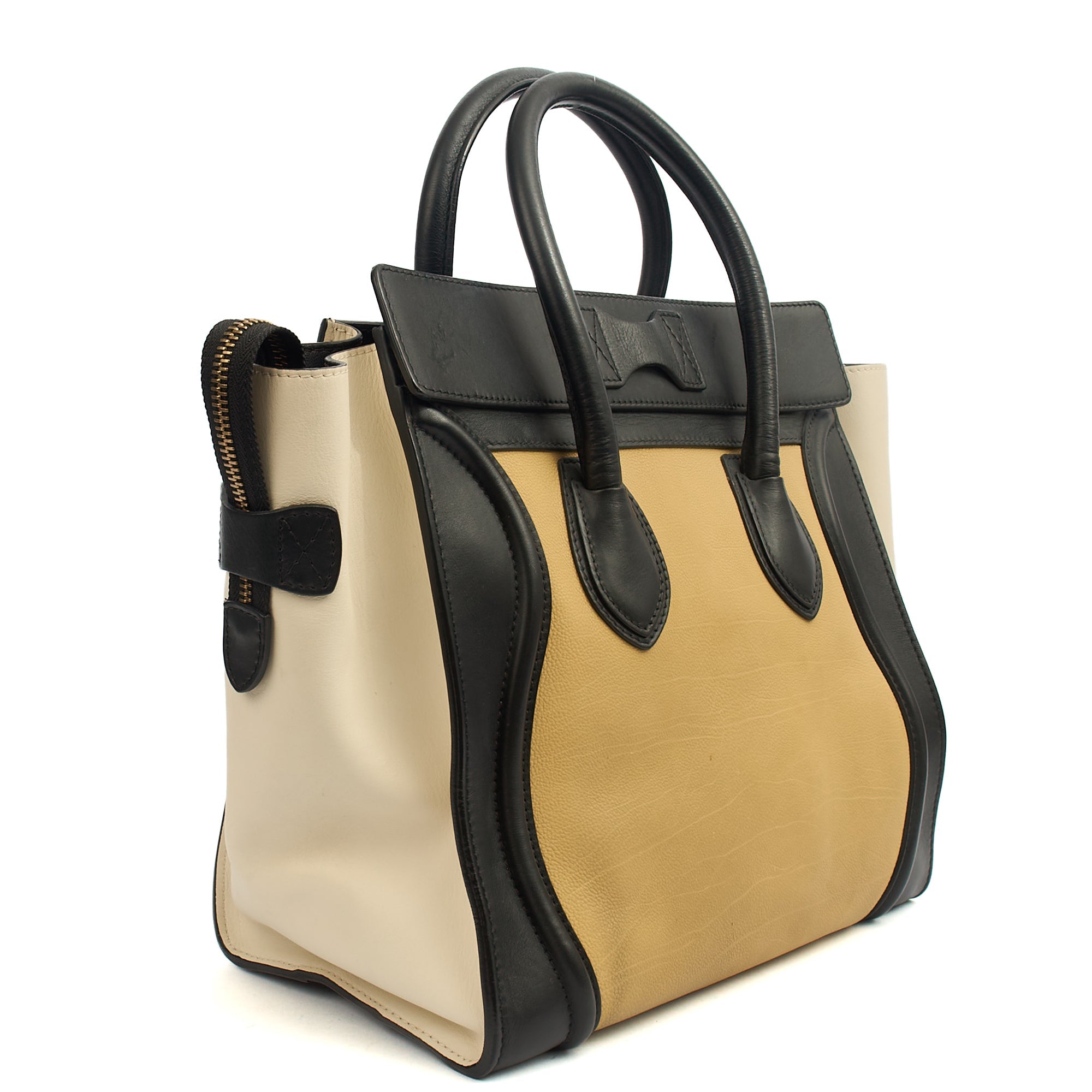 Celine Tote Luggage - Medium in Tricolour , Box Calfskin