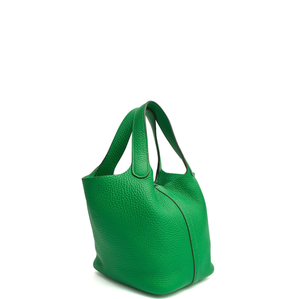 Hermes Tote Picotin 18 in Bambou, Clemence Leather