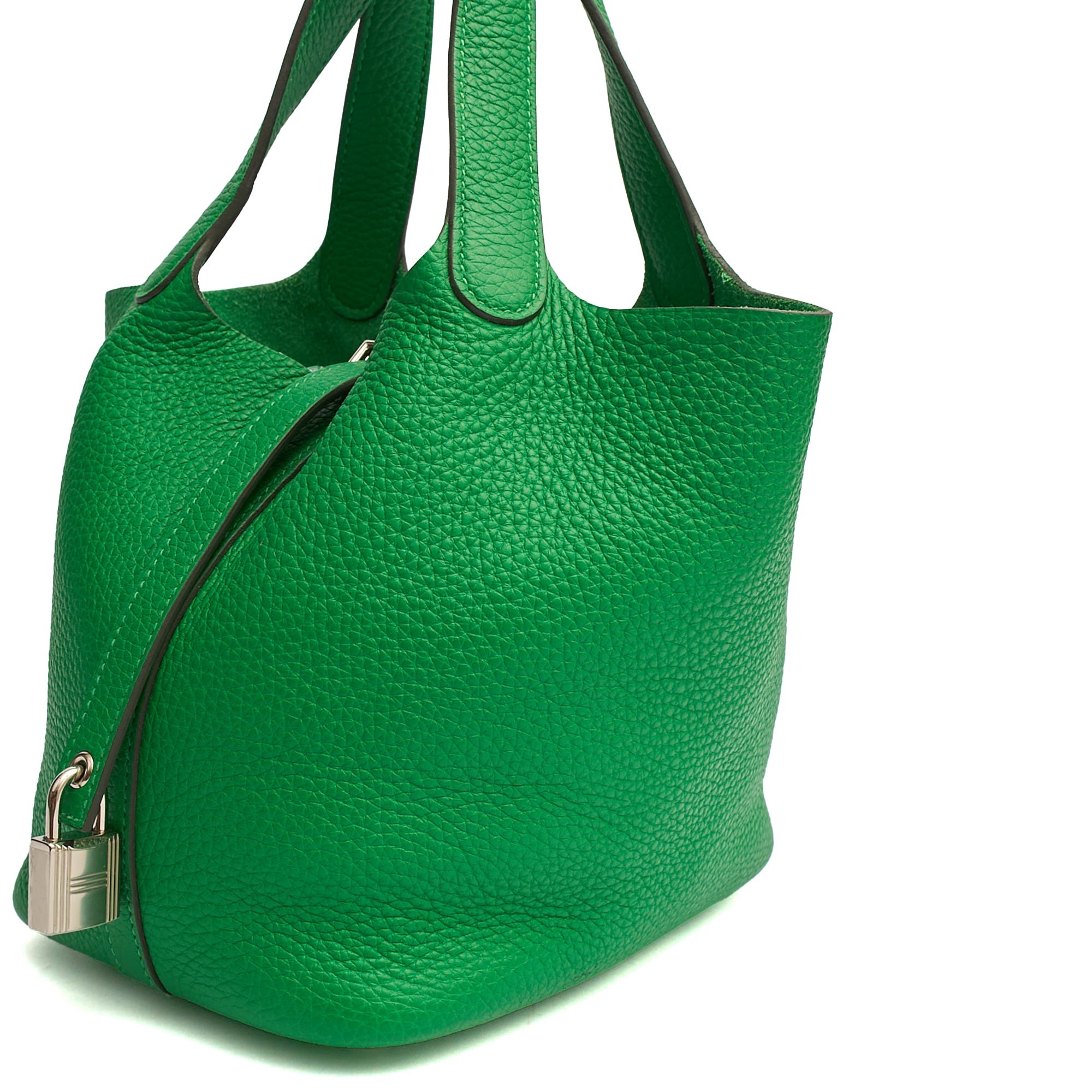 Hermes Tote Picotin 18 in Bambou, Clemence Leather