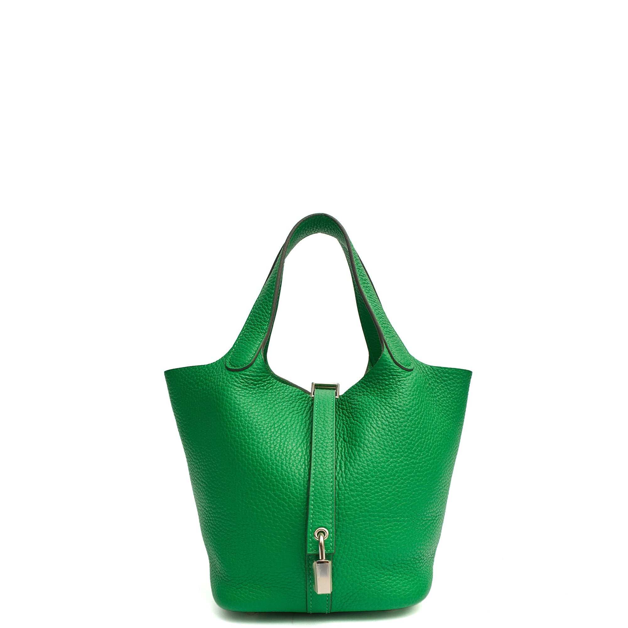 Hermes Tote Picotin 18 in Bambou, Clemence Leather