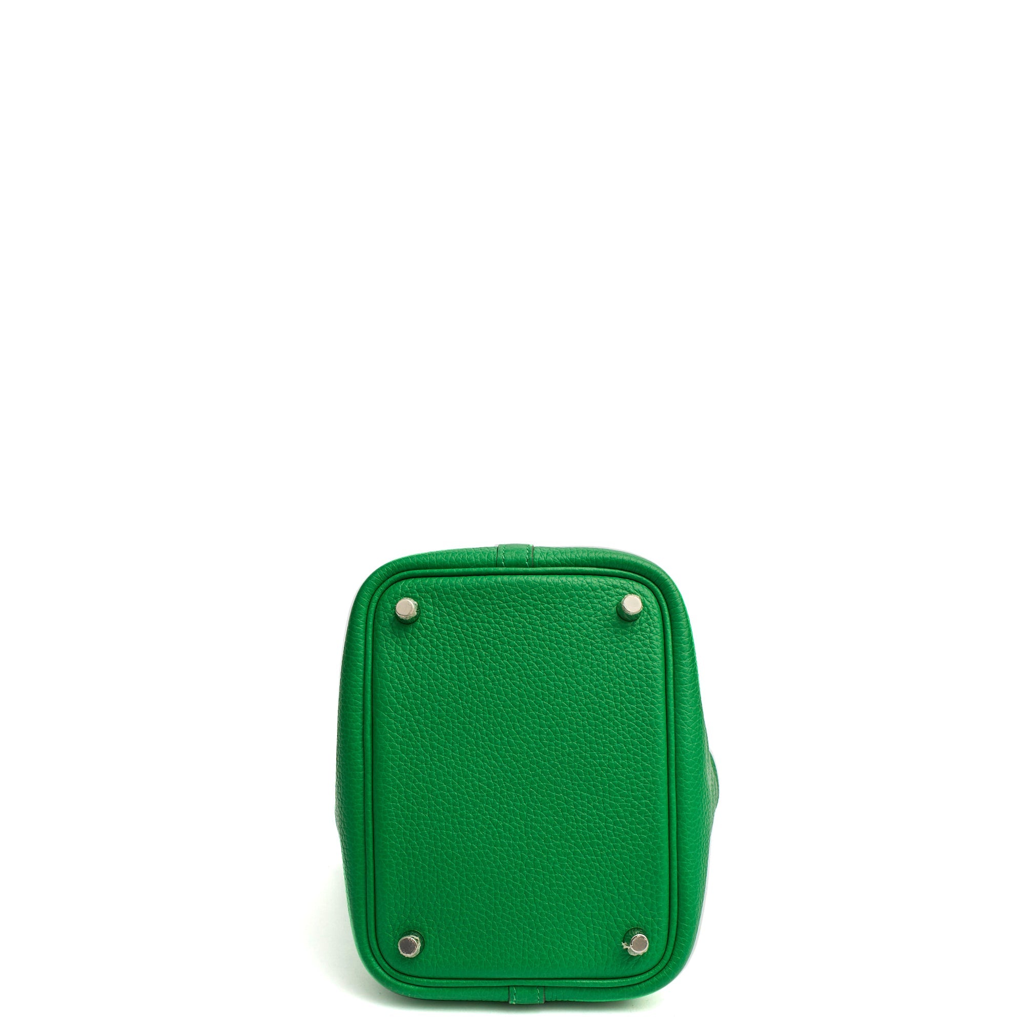 Hermes Tote Picotin 18 in Bambou, Clemence Leather
