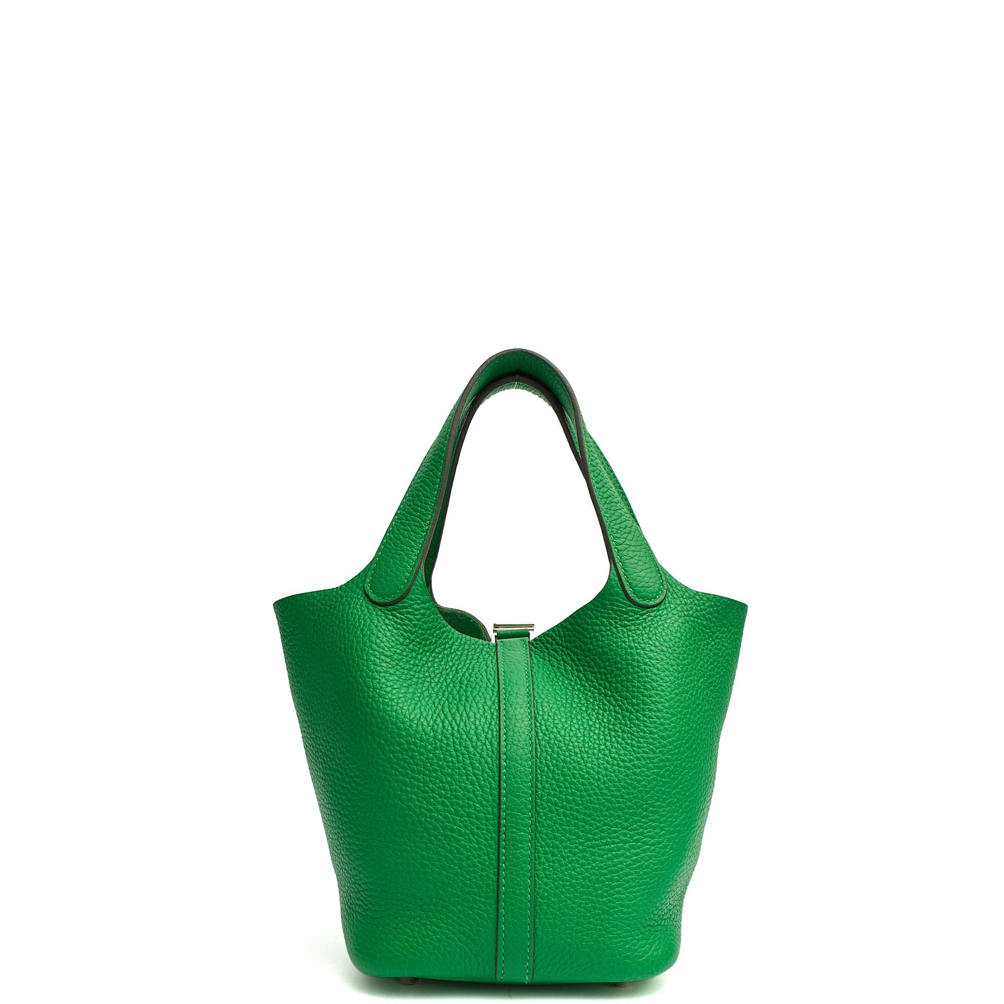 Hermes Tote Picotin 18 in Bambou, Clemence Leather