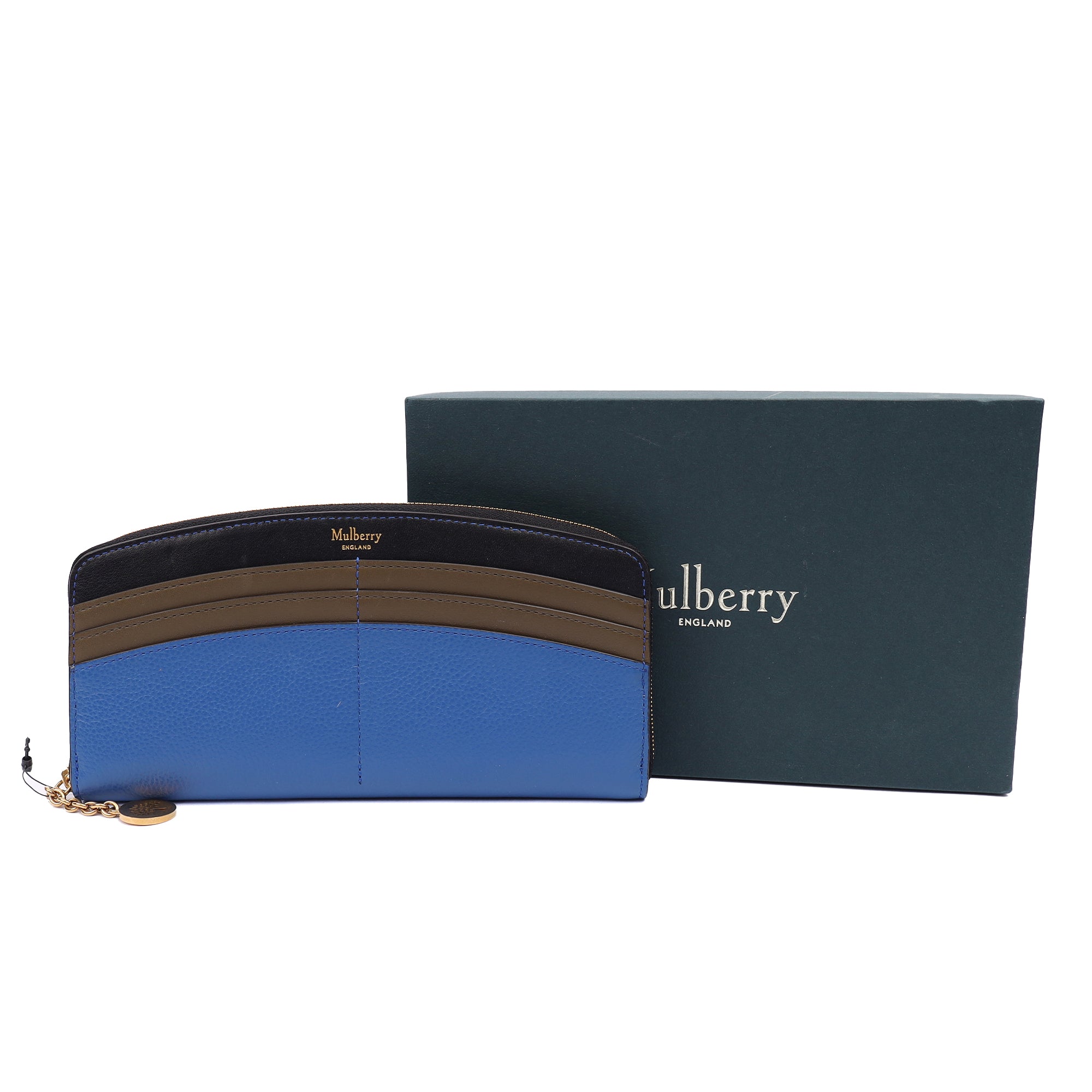 Mulberry Purse Wallet in Porcelain Blue, Leather