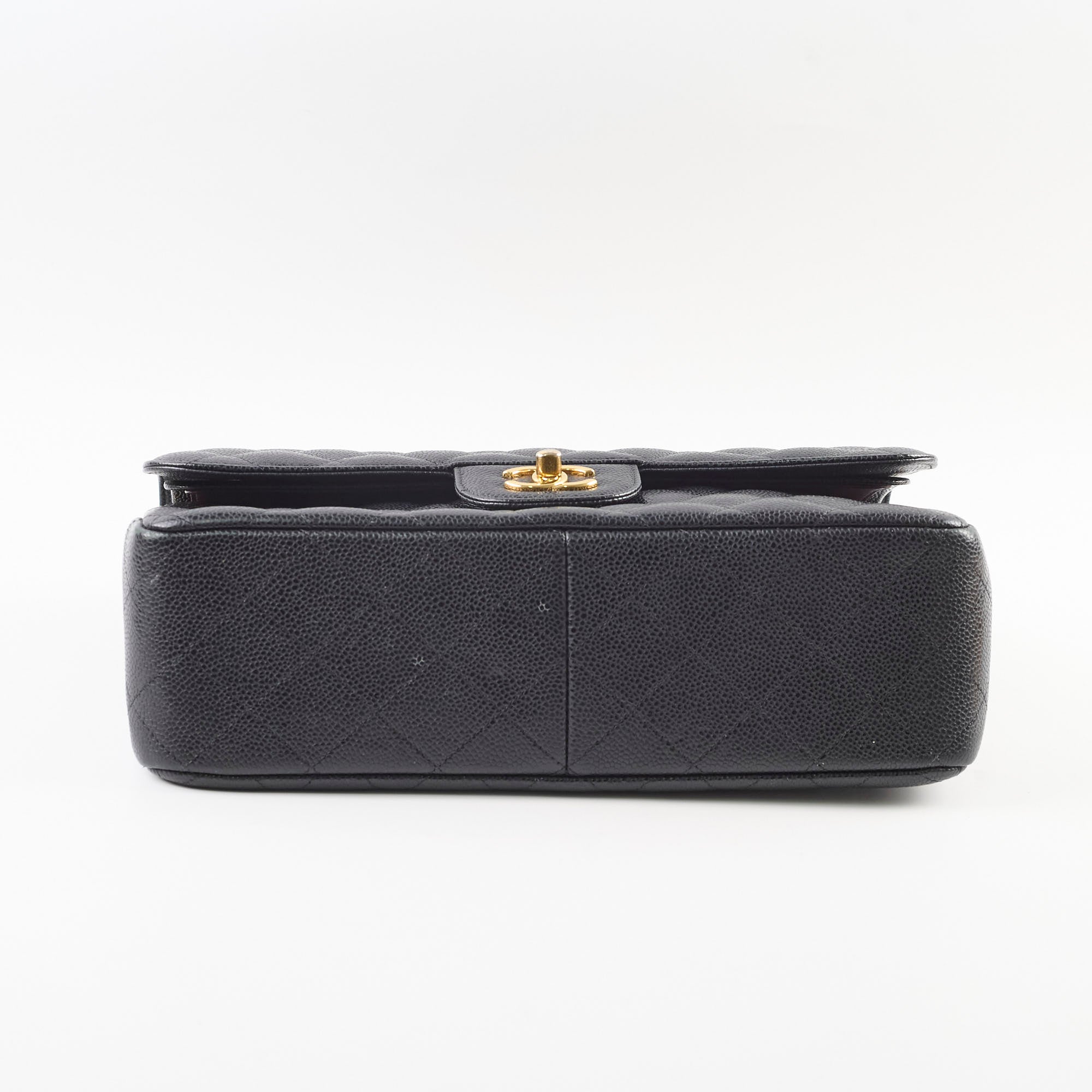 Chanel Jumbo Double Classic Flap Caviar Black Serial 18