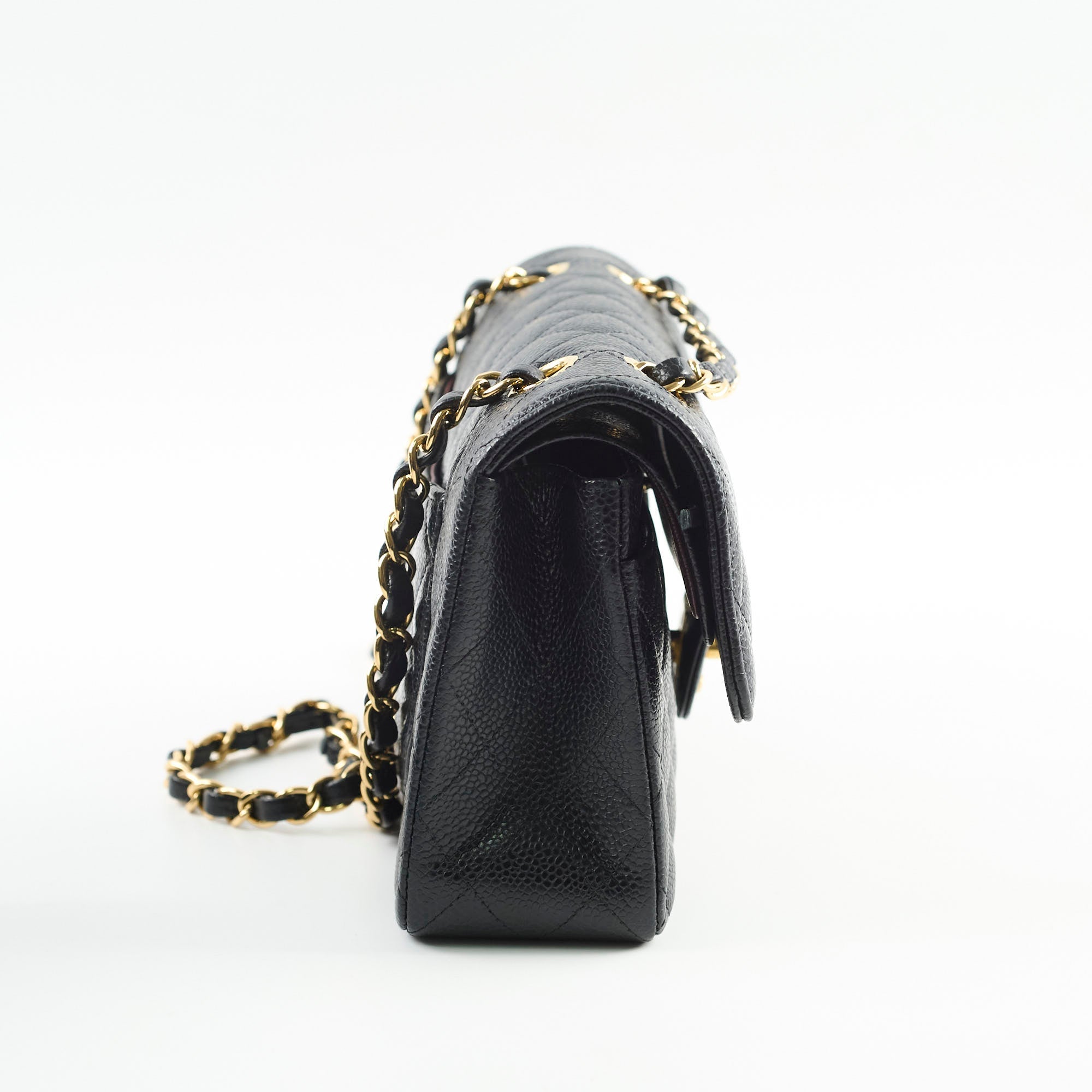 Chanel Caviar Small Classic Flap GHW Microchip 2021