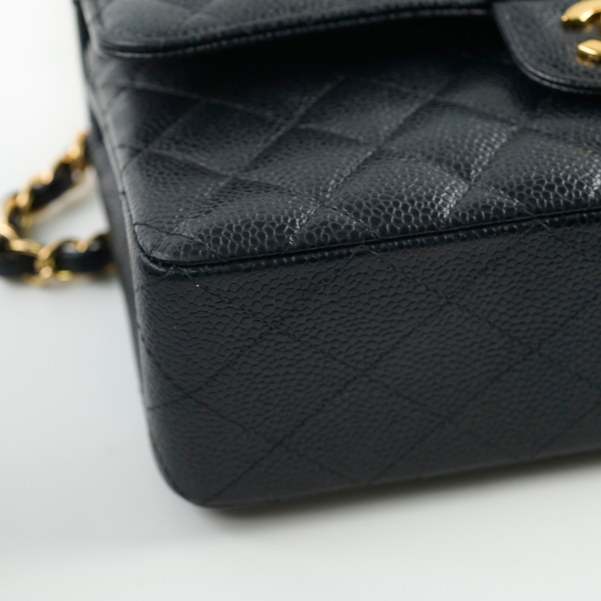 Chanel Caviar Small Classic Flap GHW Microchip 2021