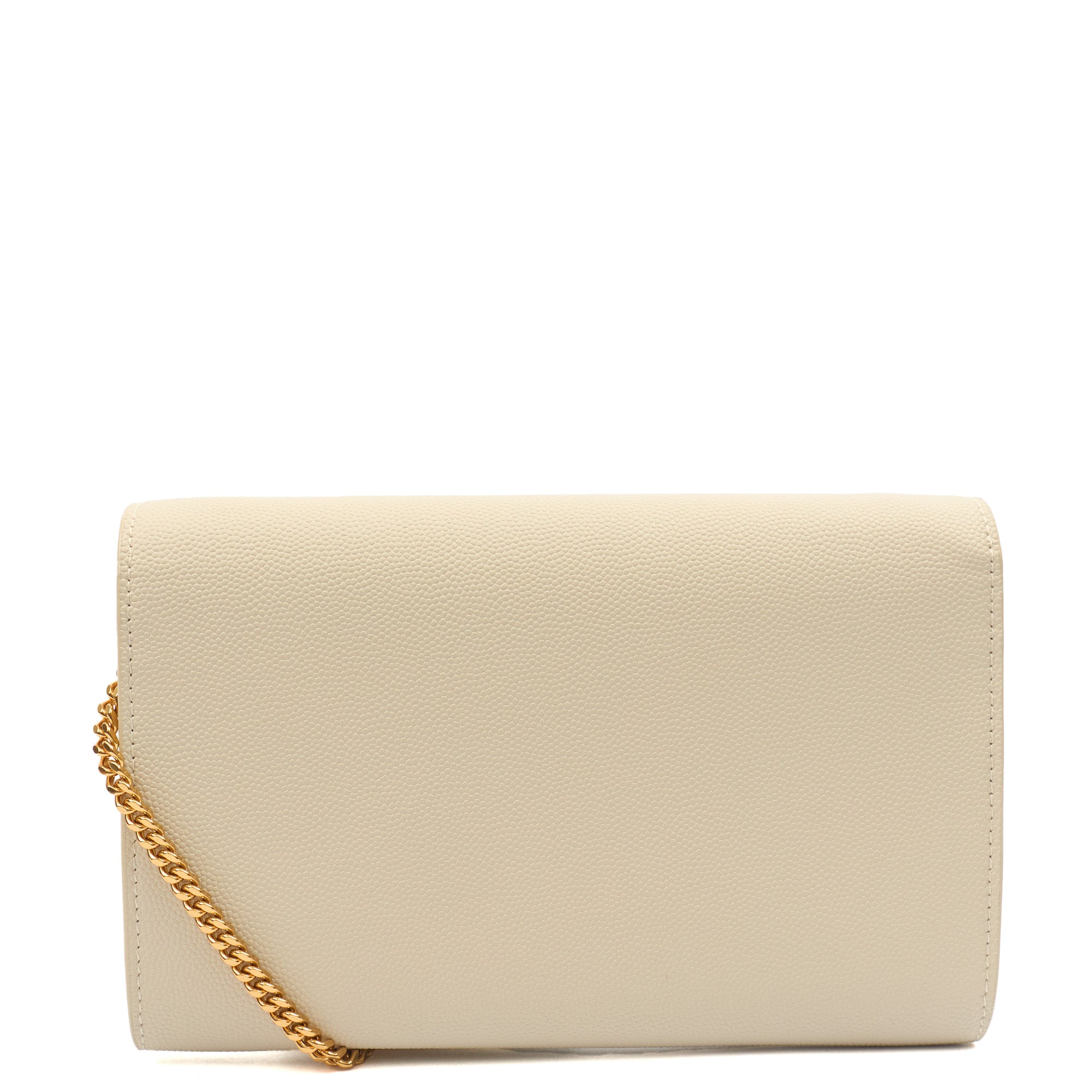 Saint Laurent Cross Body Envelope Chain Wallet in invalid, Leather