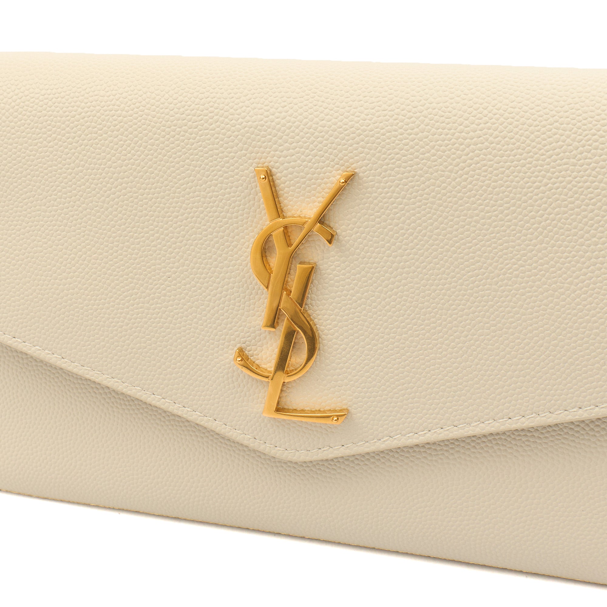 Saint Laurent Cross Body Envelope Chain Wallet in invalid, Leather