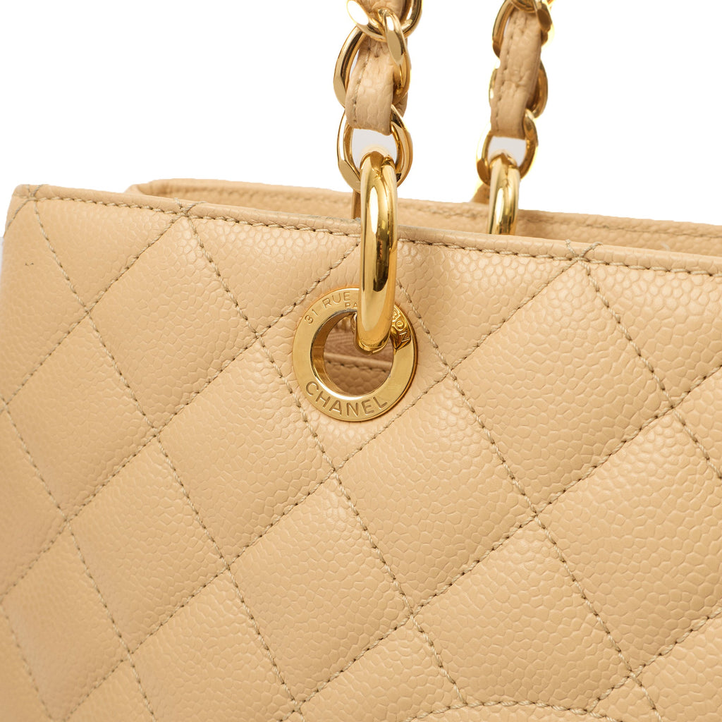 Chanel Tote Grand Shopping Tote in Neutral, Caviar Leather