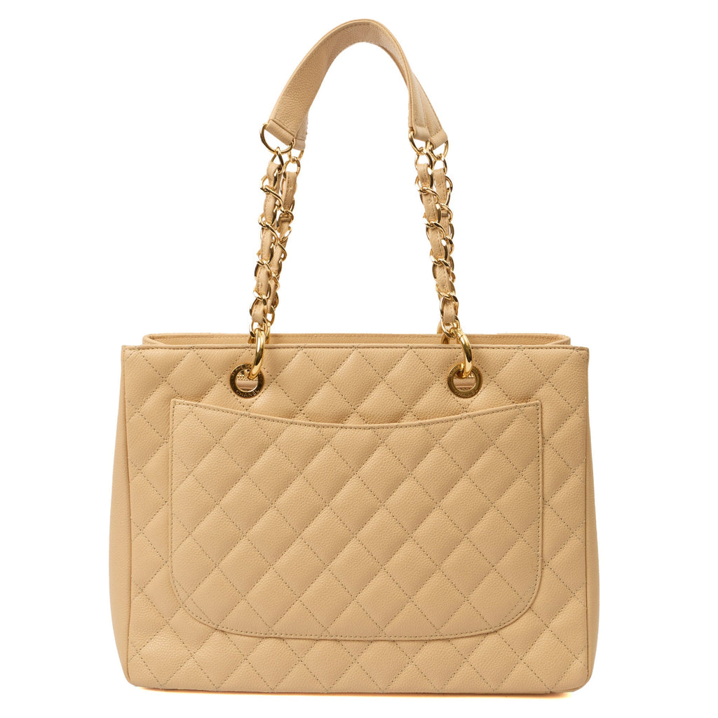 Chanel Tote Grand Shopping Tote in Neutral, Caviar Leather