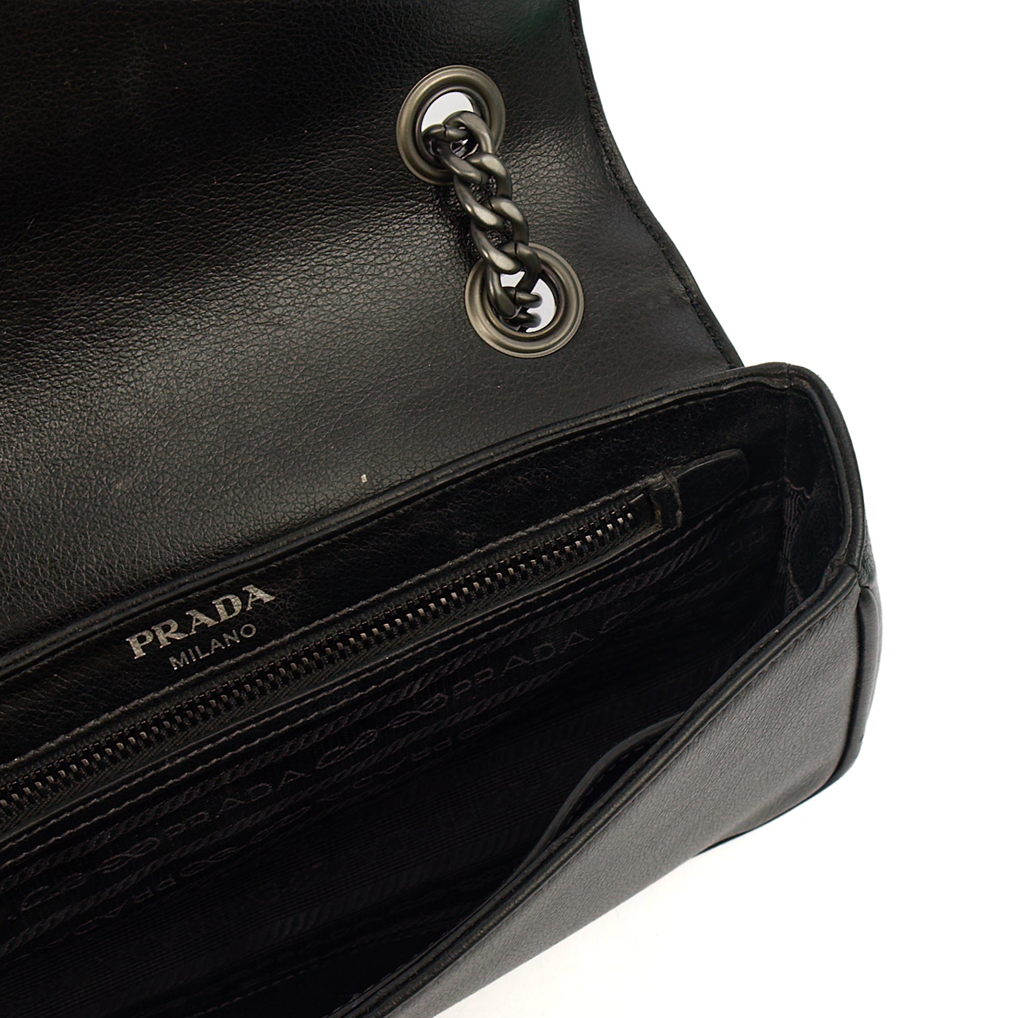 Prada Shoulder Bag Shoulder Bag in Black, Calfskin
