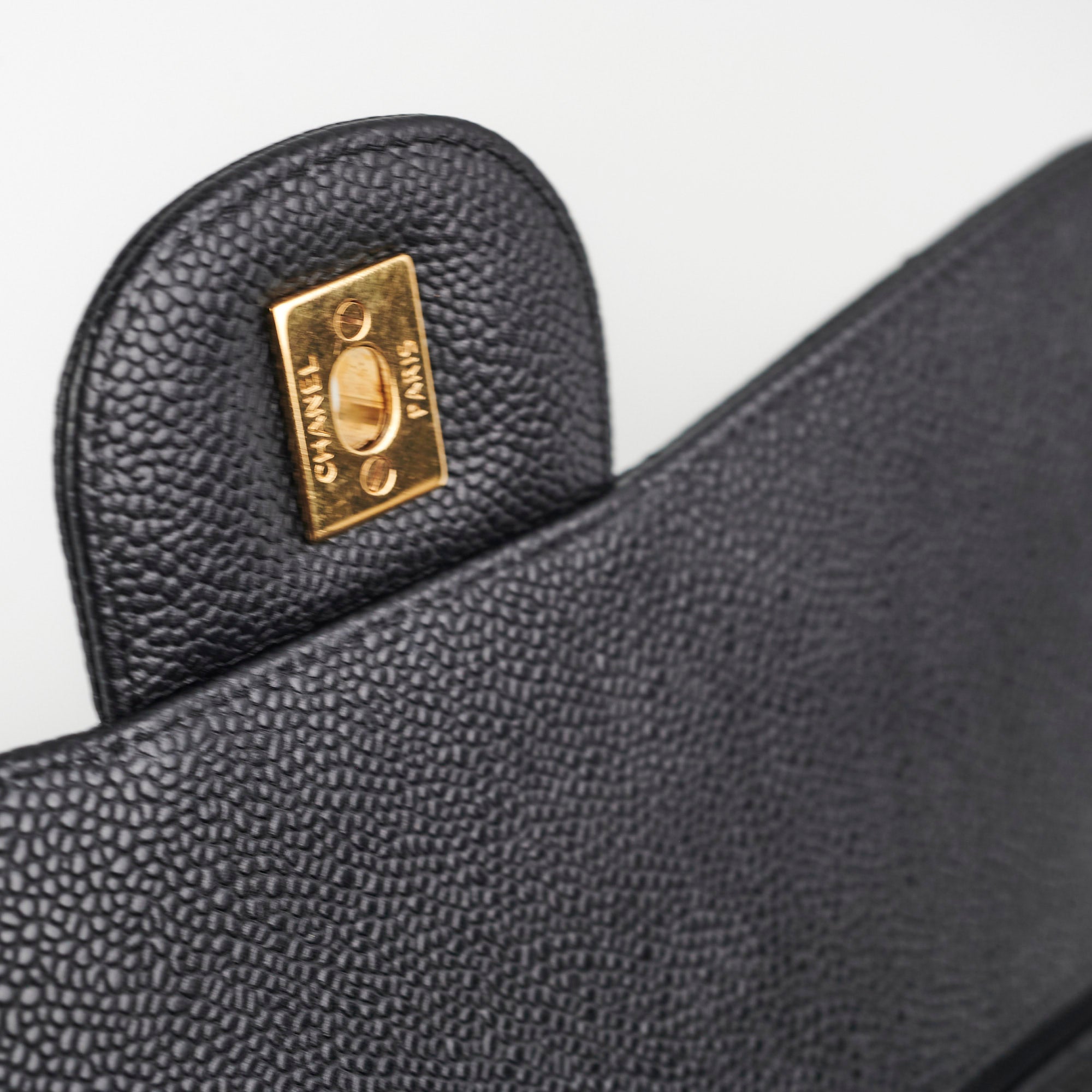 Chanel Caviar Double Classic Flap Jumbo Black