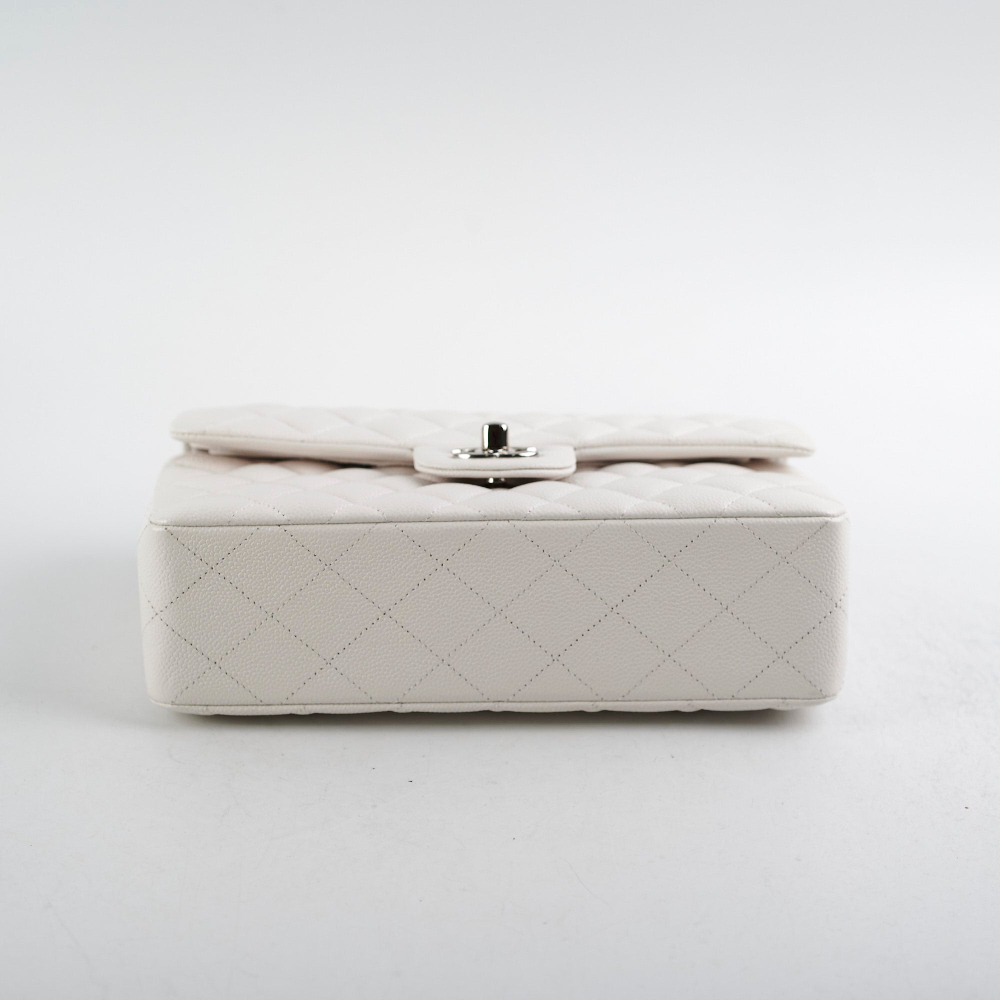 Chanel Caviar Small Double Classic Flap White 30 series