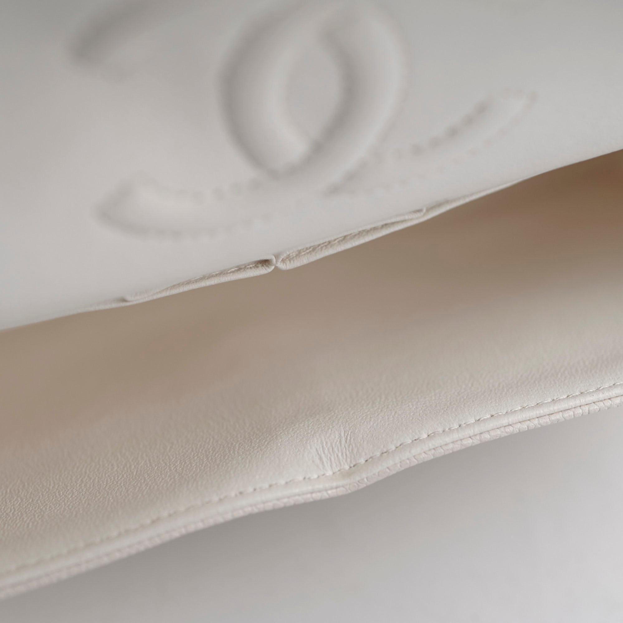 Chanel Caviar Small Double Classic Flap White 30 series