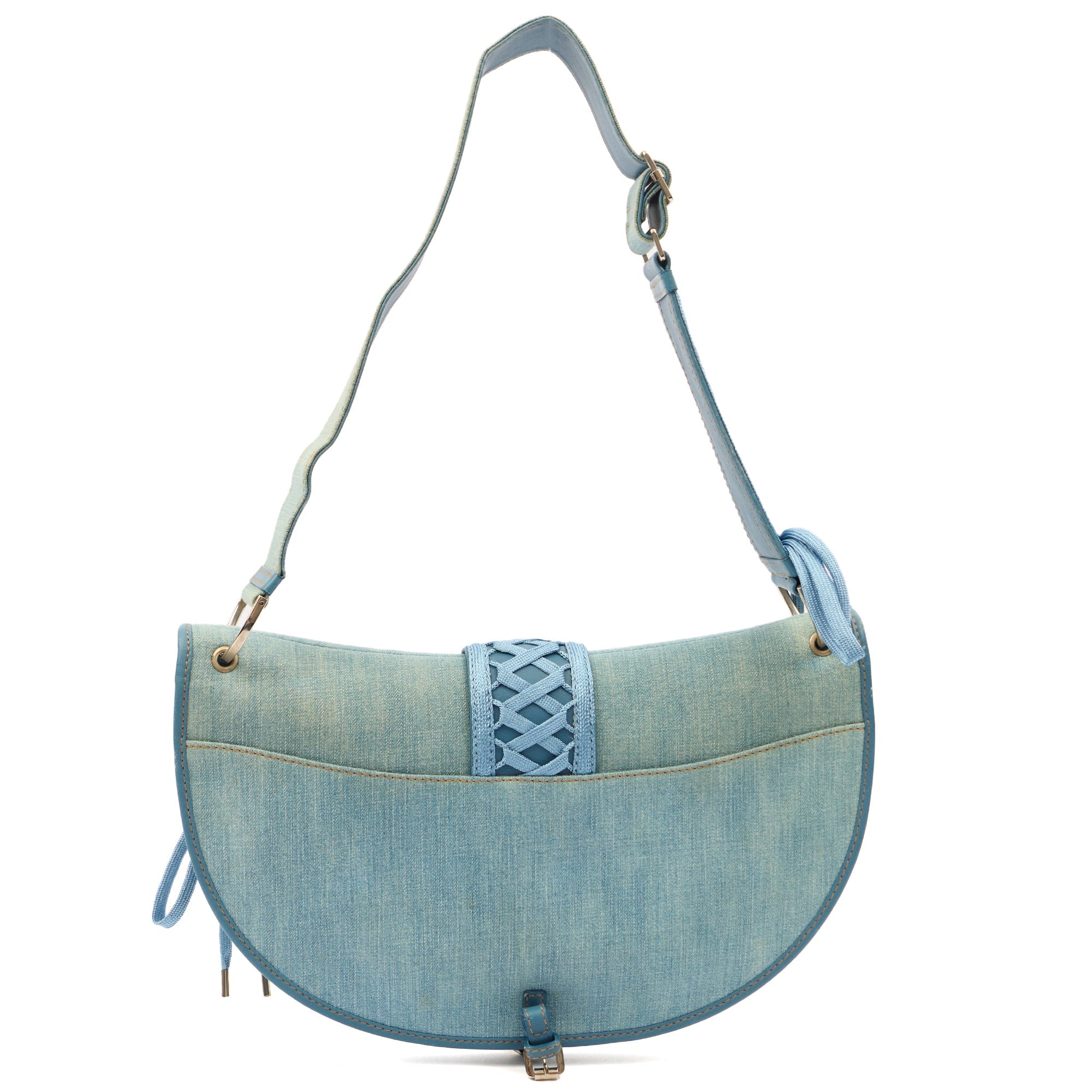 Christian Dior Shoulder Bag Admit It  in Blue, Fabric
