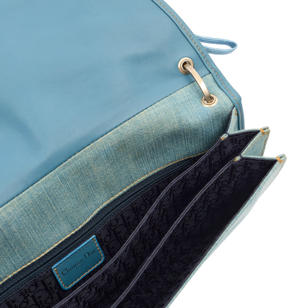 Christian Dior Shoulder Bag Admit It  in Blue, Fabric