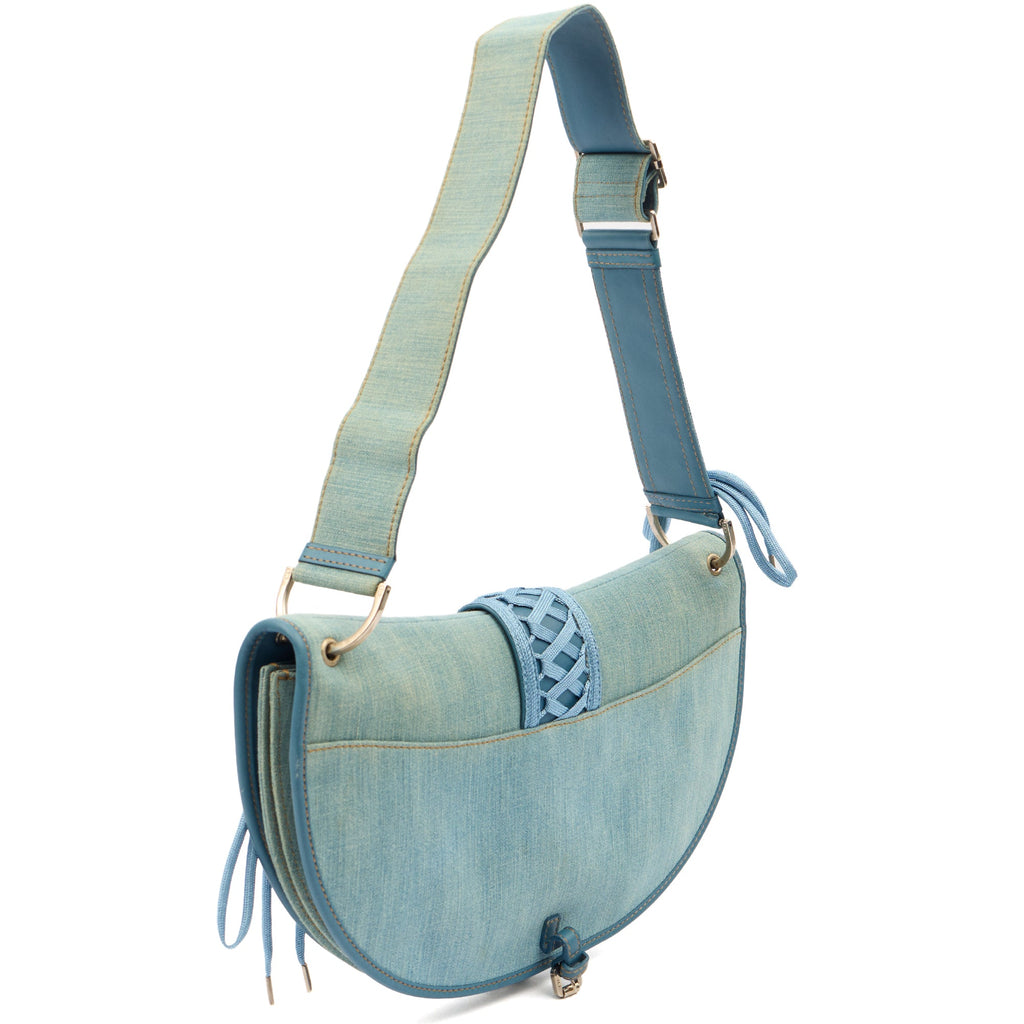 Christian Dior Shoulder Bag Admit It  in Blue, Fabric