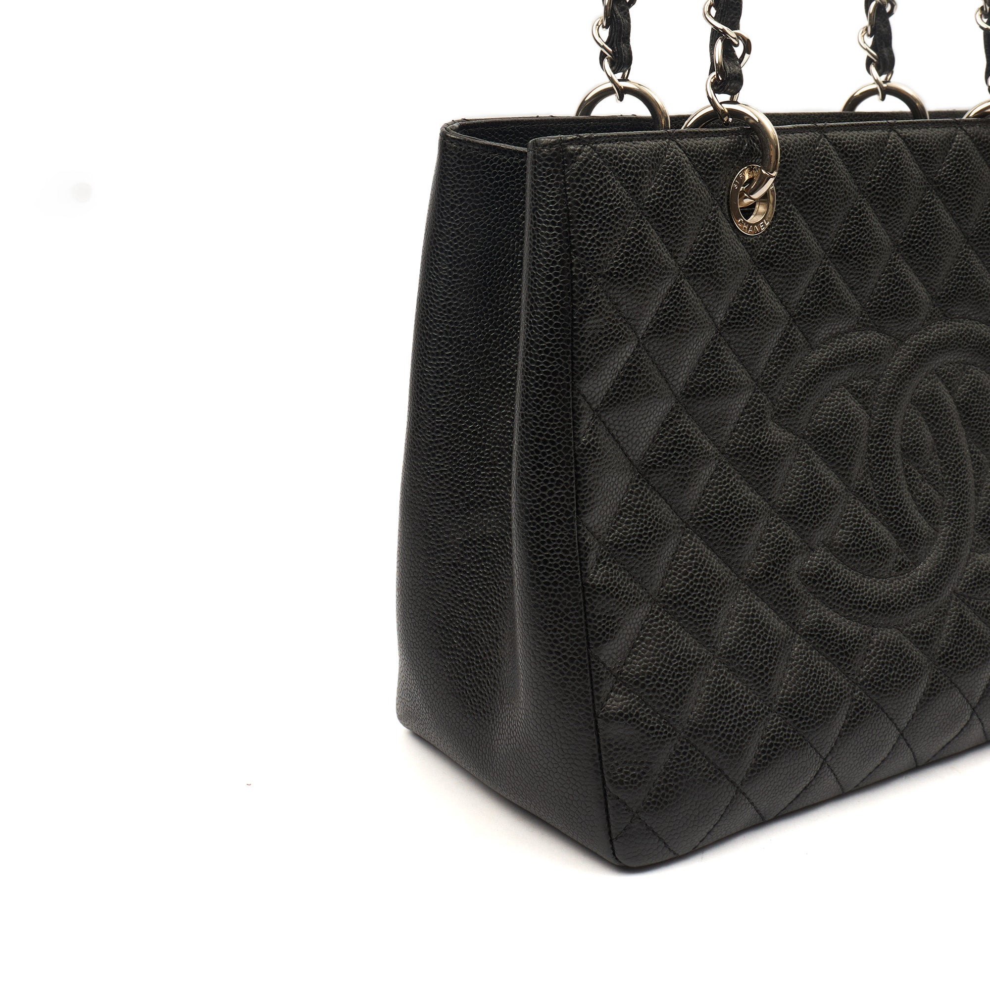 Chanel Tote Grand Shopping Tote in Black, Caviar Leather