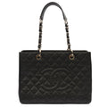 Chanel Tote Grand Shopping Tote in Black, Caviar Leather