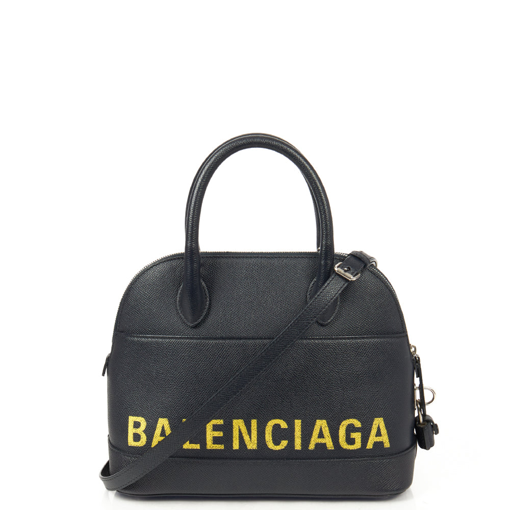 Balenciaga Tote Ville Top Handle S in Blue, Leather