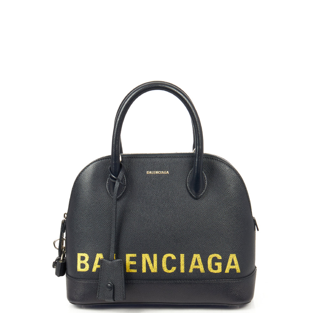 Balenciaga Tote Ville Top Handle S in Blue, Leather