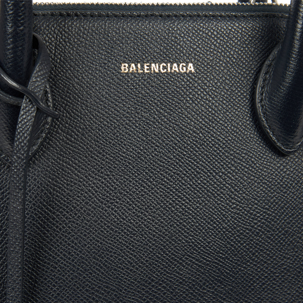 Balenciaga Tote Ville Top Handle S in Blue, Leather