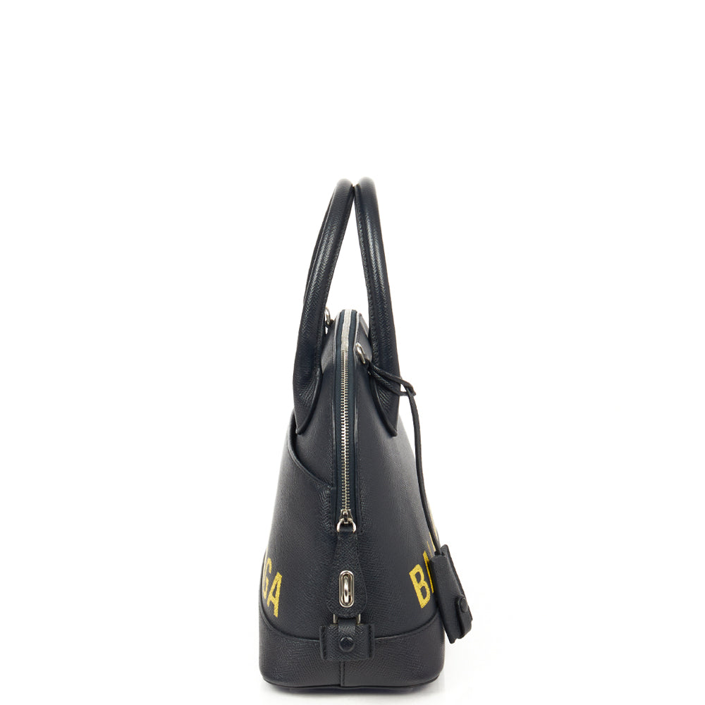 Balenciaga Tote Ville Top Handle S in Blue, Leather
