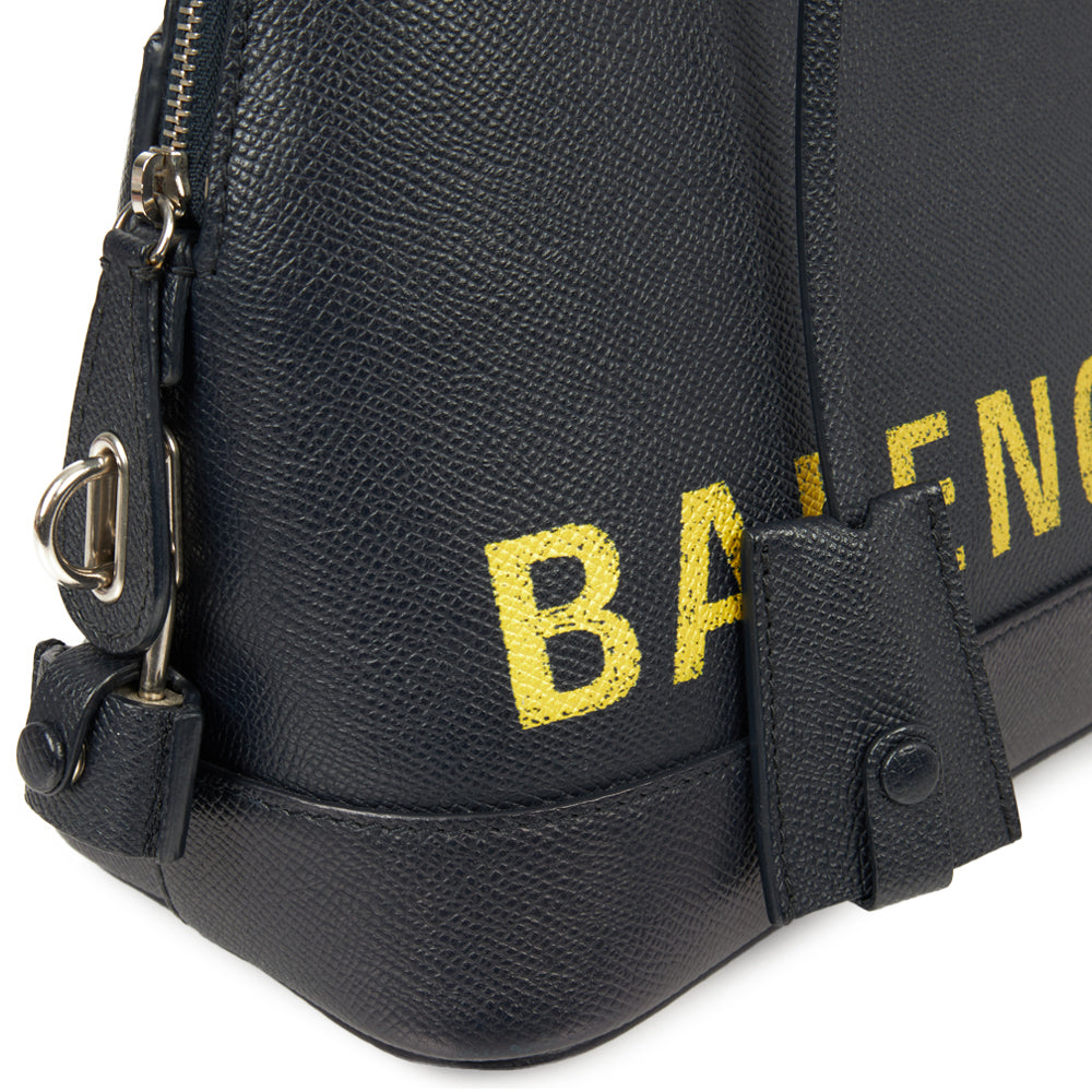 Balenciaga Tote Ville Top Handle S in Blue, Leather