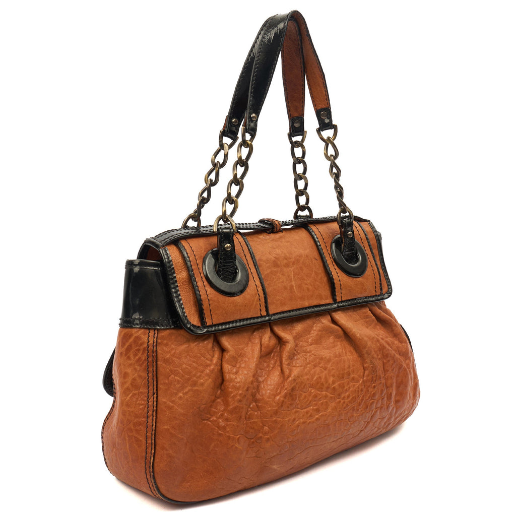 Fendi Tote B Bag in Brown, Leather