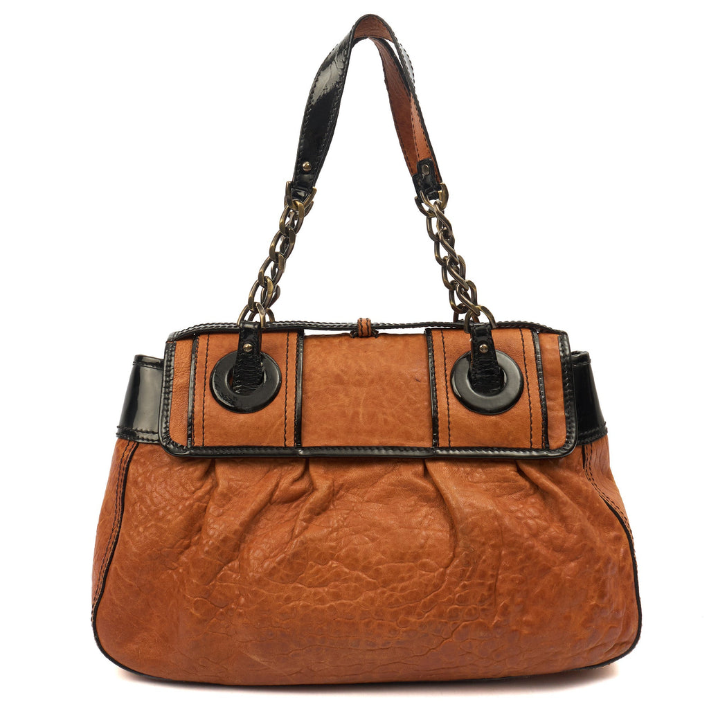 Fendi Tote B Bag in Brown, Leather
