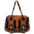 Fendi Tote B Bag in Brown, Leather