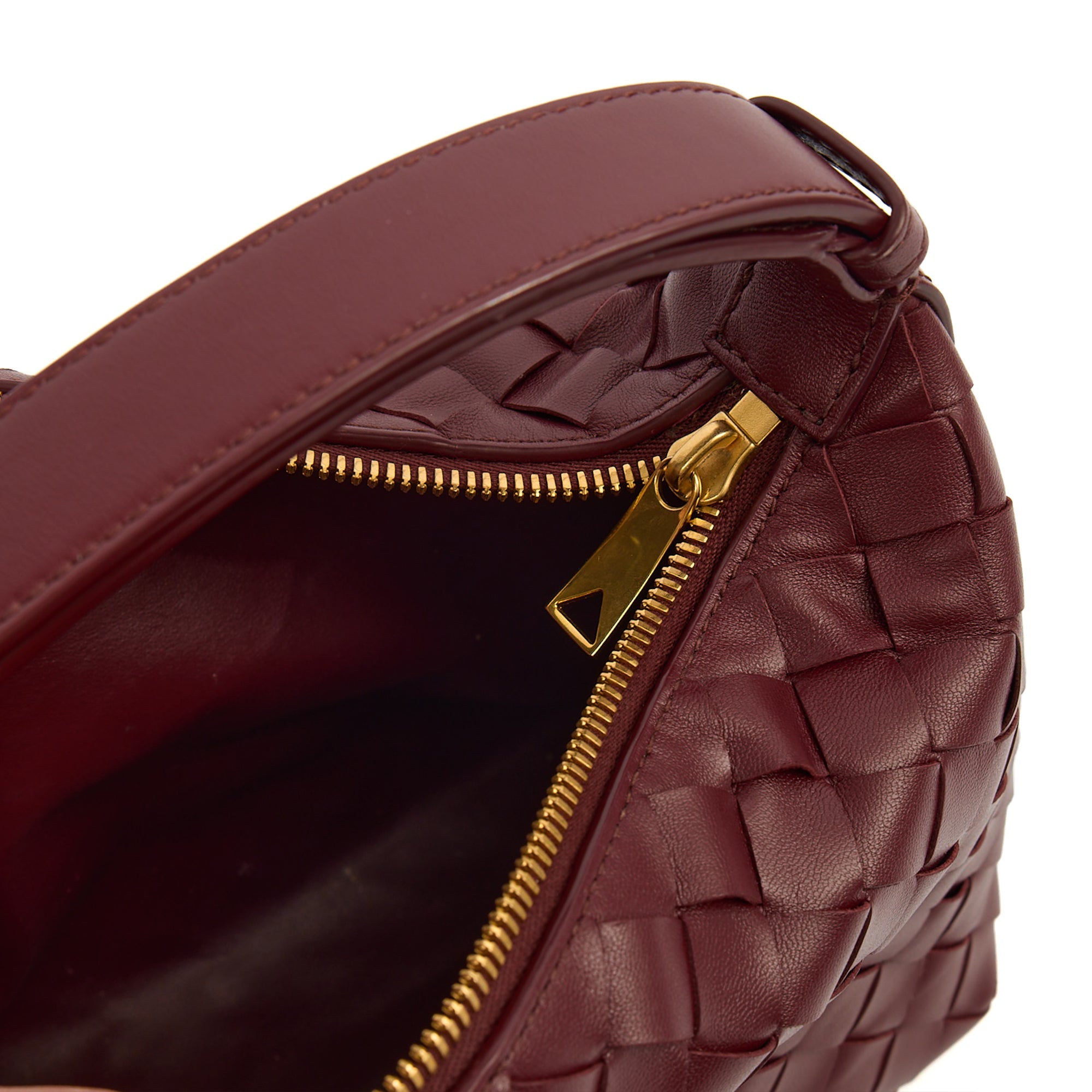 Bottega Veneta Top Handle Bauletto in Red, Intrecciato Nappa