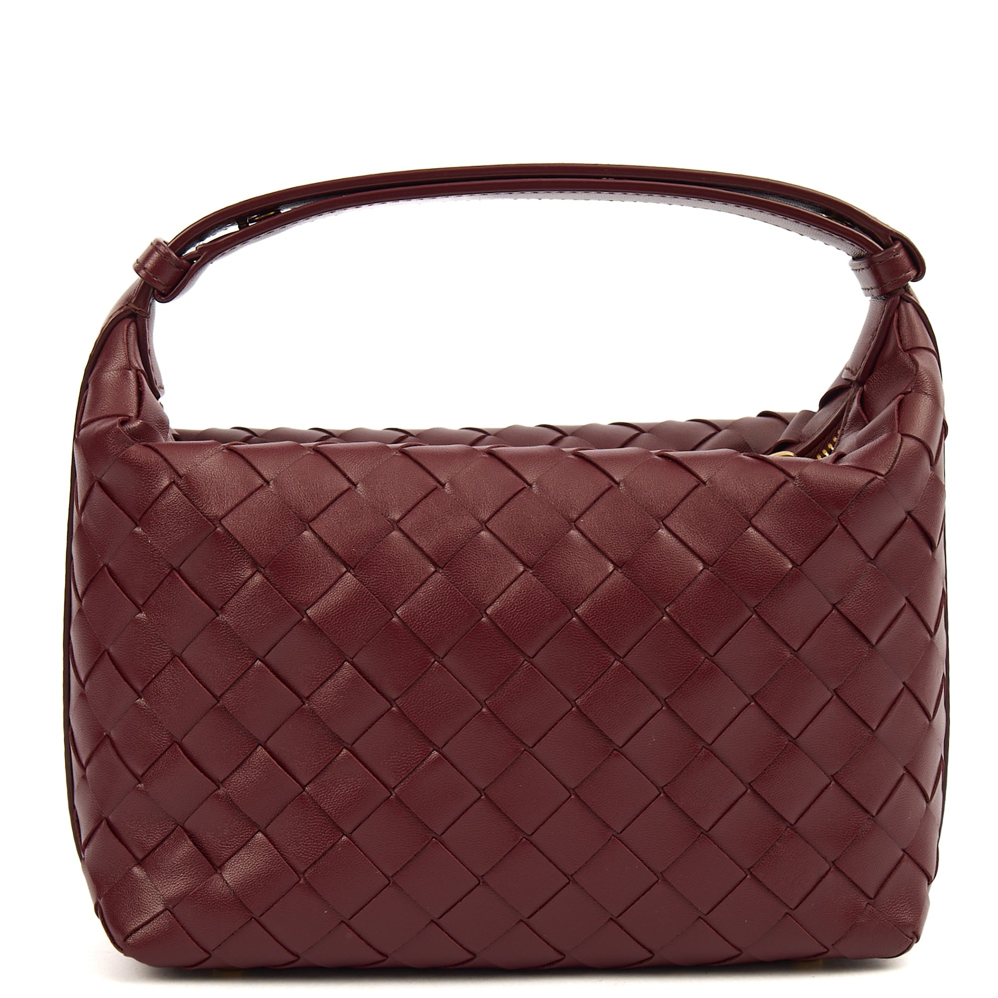 Bottega Veneta Top Handle Bauletto in Red, Intrecciato Nappa