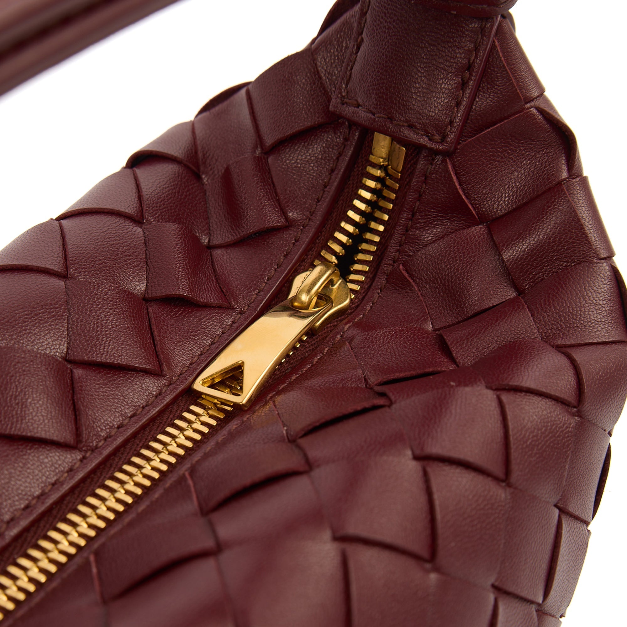 Bottega Veneta Top Handle Bauletto in Red, Intrecciato Nappa