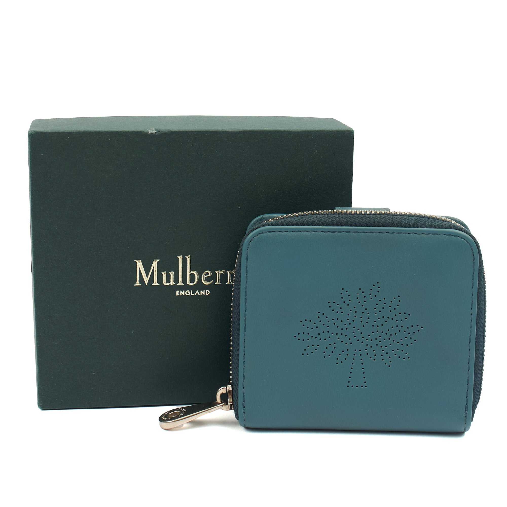 Mulberry Wallet Wallet in Green, Calfskin Leather