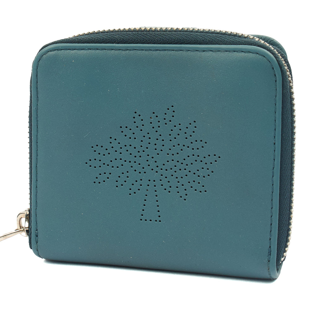 Mulberry Wallet Wallet in Green, Calfskin Leather