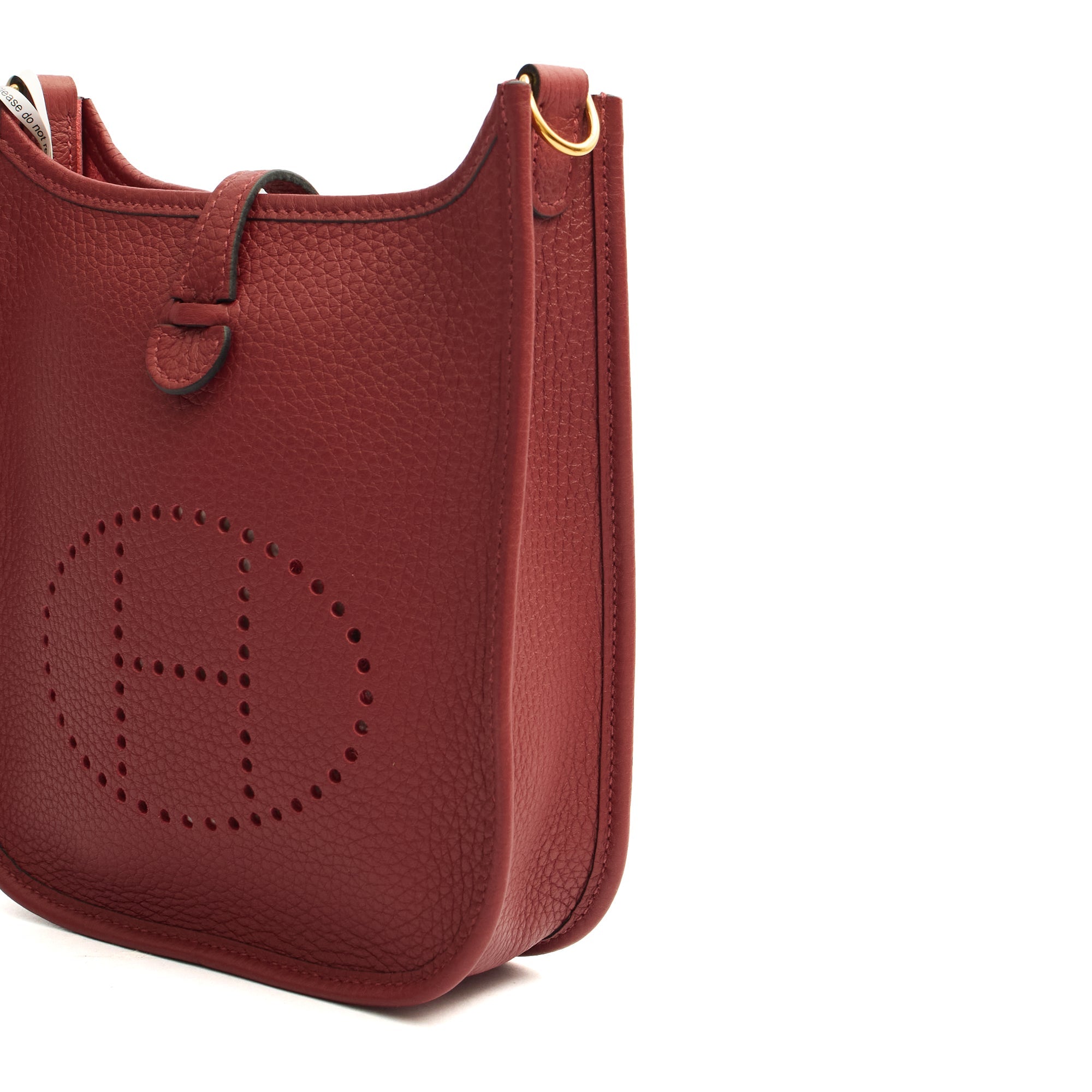 Hermes Cross Body Evelyne 16 in Rouge H, Togo Leather