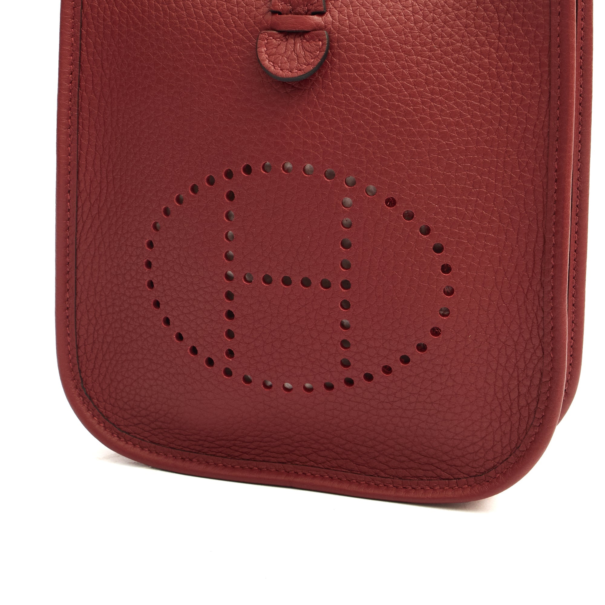 Hermes Cross Body Evelyne 16 in Rouge H, Togo Leather