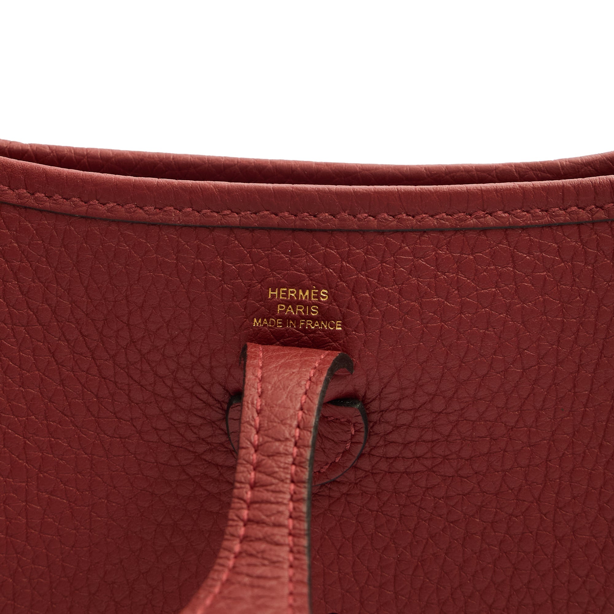 Hermes Cross Body Evelyne 16 in Rouge H, Togo Leather