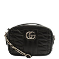 Gucci Cross Body Marmont Shoulder Bag - Mini in Black, Leather