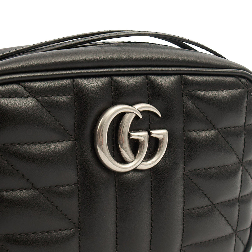 Gucci Cross Body Marmont Shoulder Bag - Mini in Black, Leather