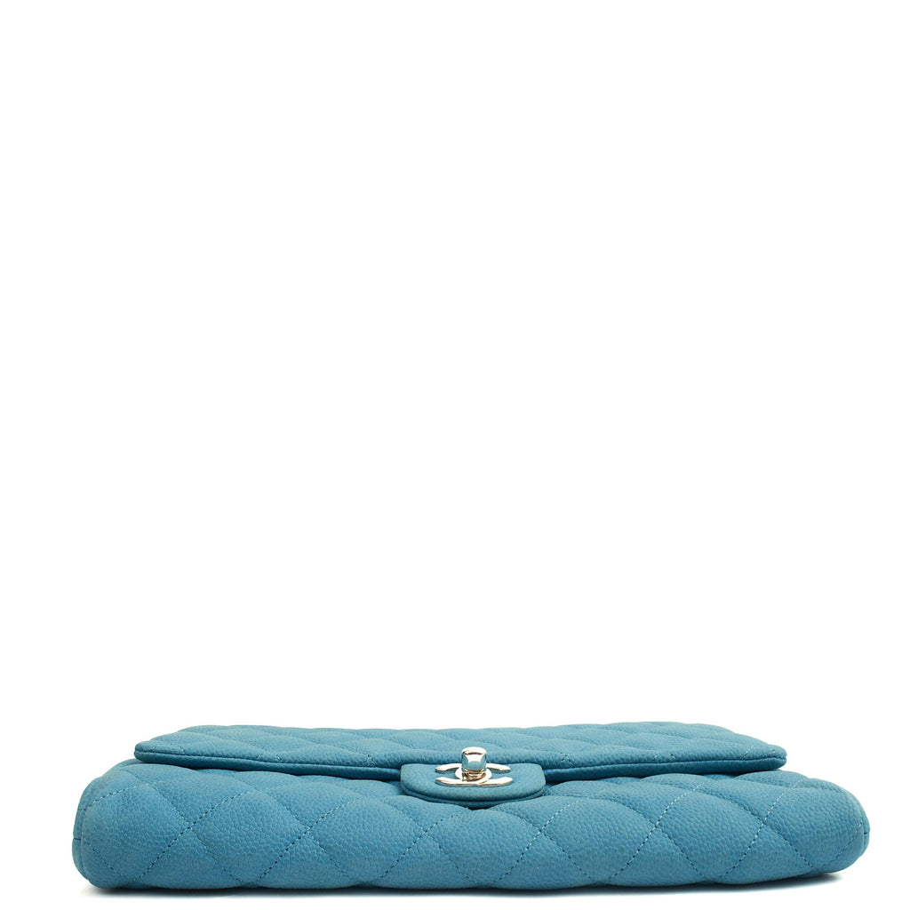 Chanel Shoulder Bag Classic Clutch in Blue, Nubuck