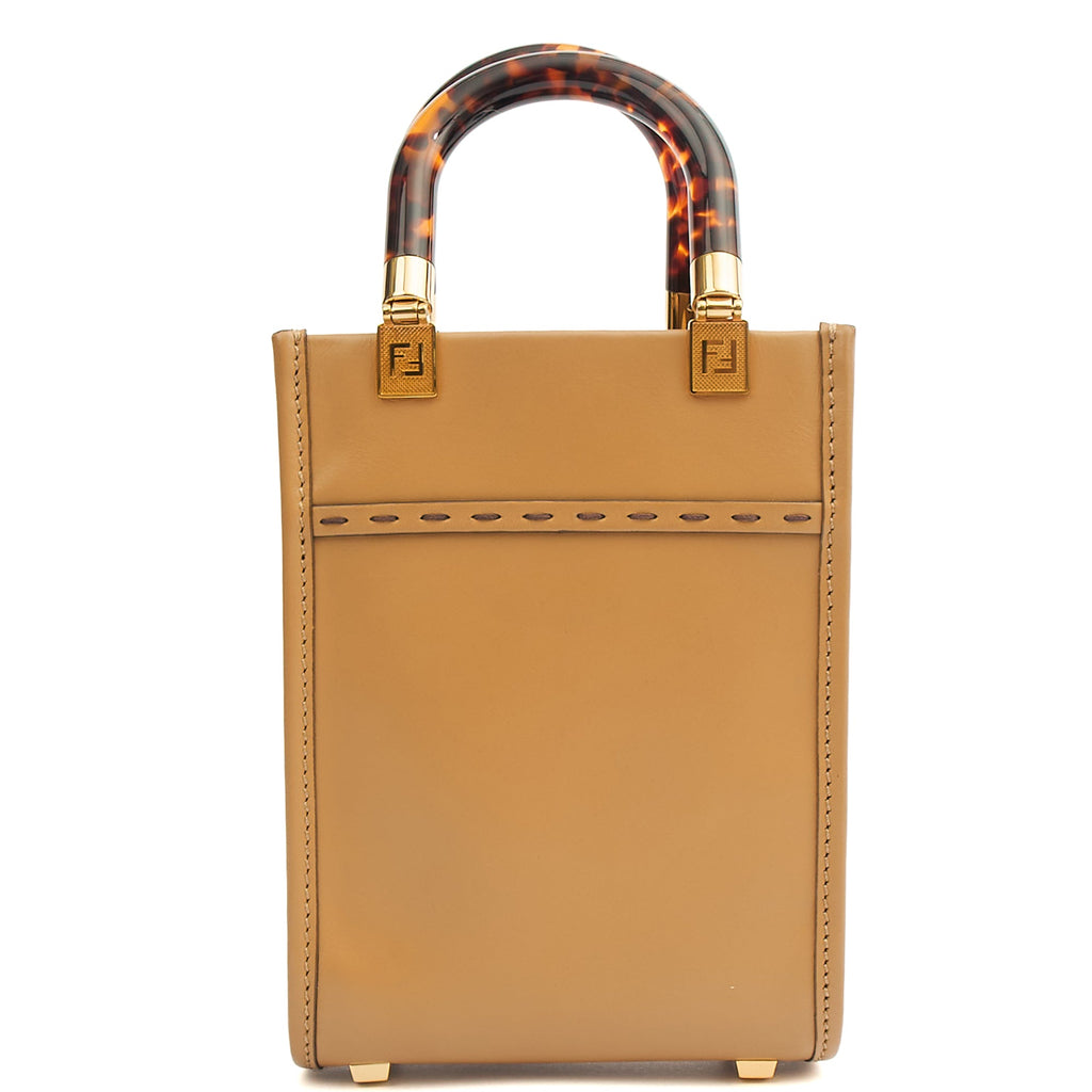 Fendi Tote Sunshine - Mini in Brown, Leather