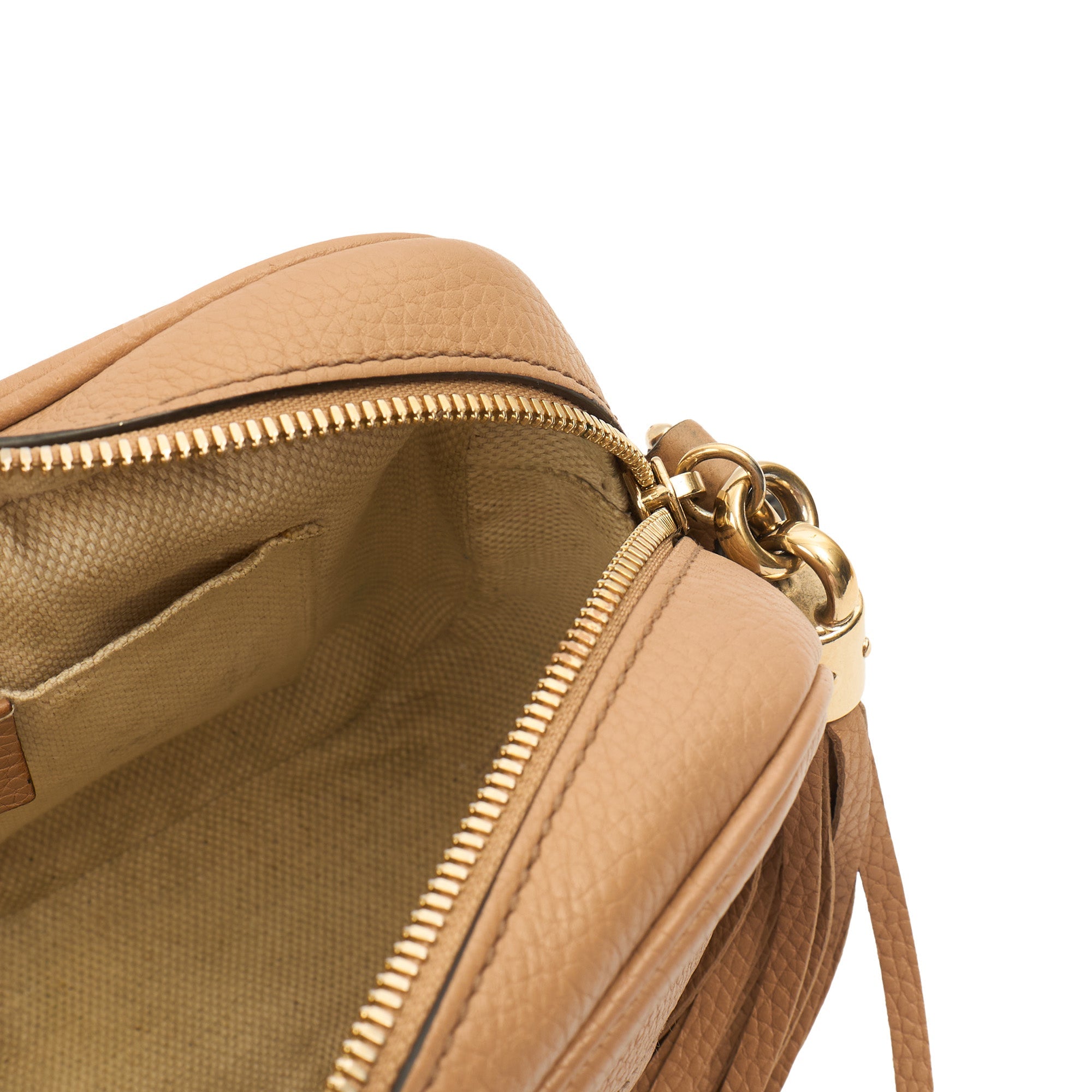 Gucci Cross Body Soho  Disco Bag - Small in Neutral, Leather