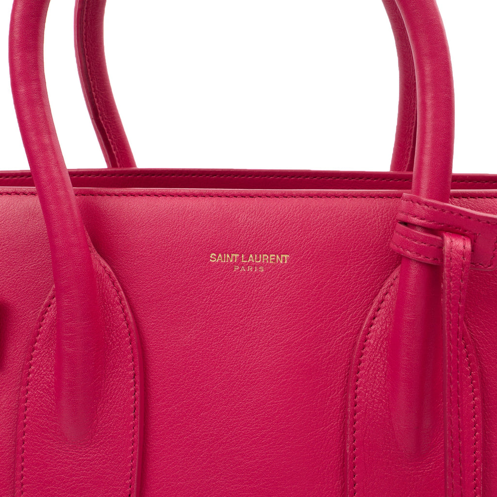Saint Laurent Tote Sac de Jour in Pink, Calfskin Leather