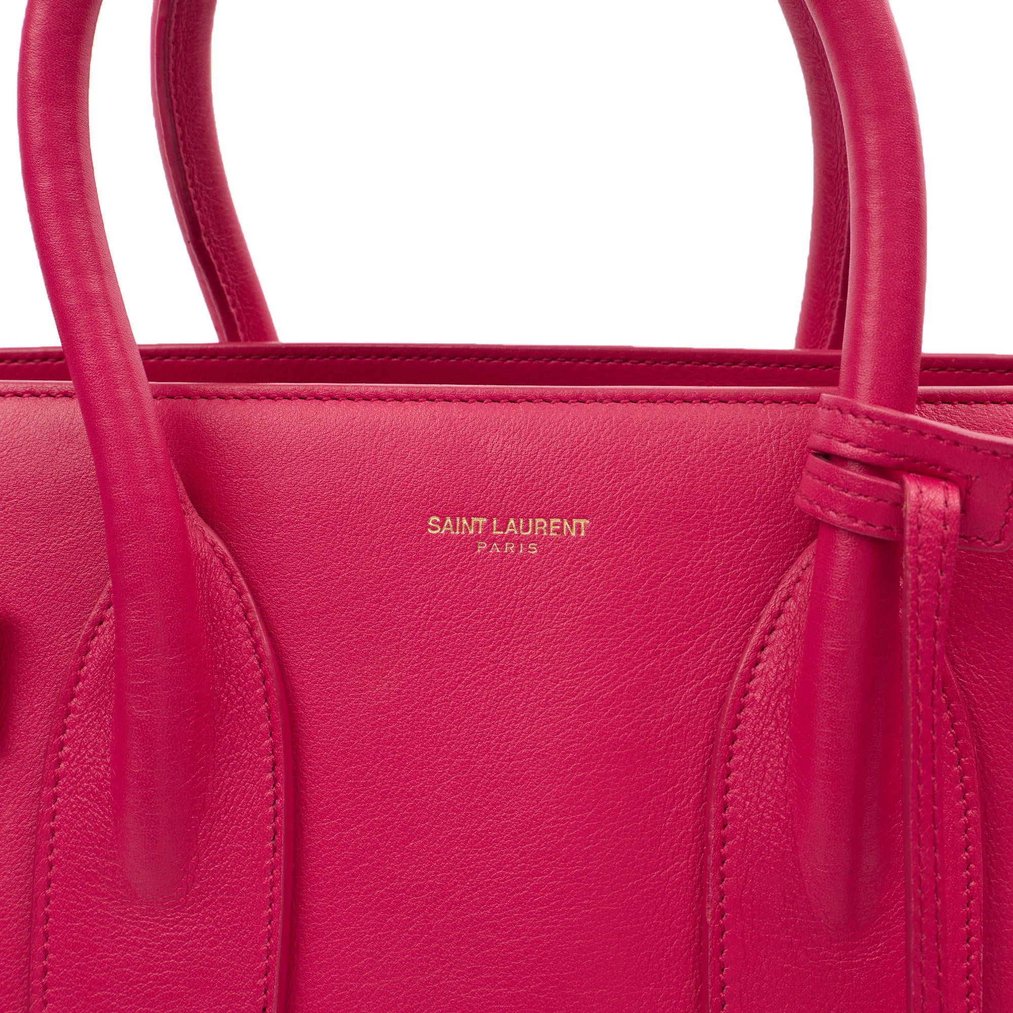 Saint Laurent Tote Sac de Jour in Pink, Calfskin Leather