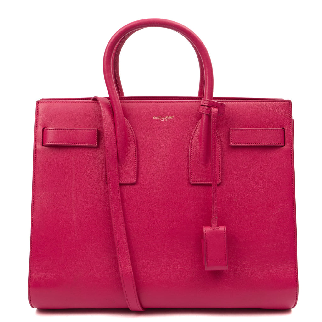 Saint Laurent Tote Sac de Jour in Pink, Calfskin Leather