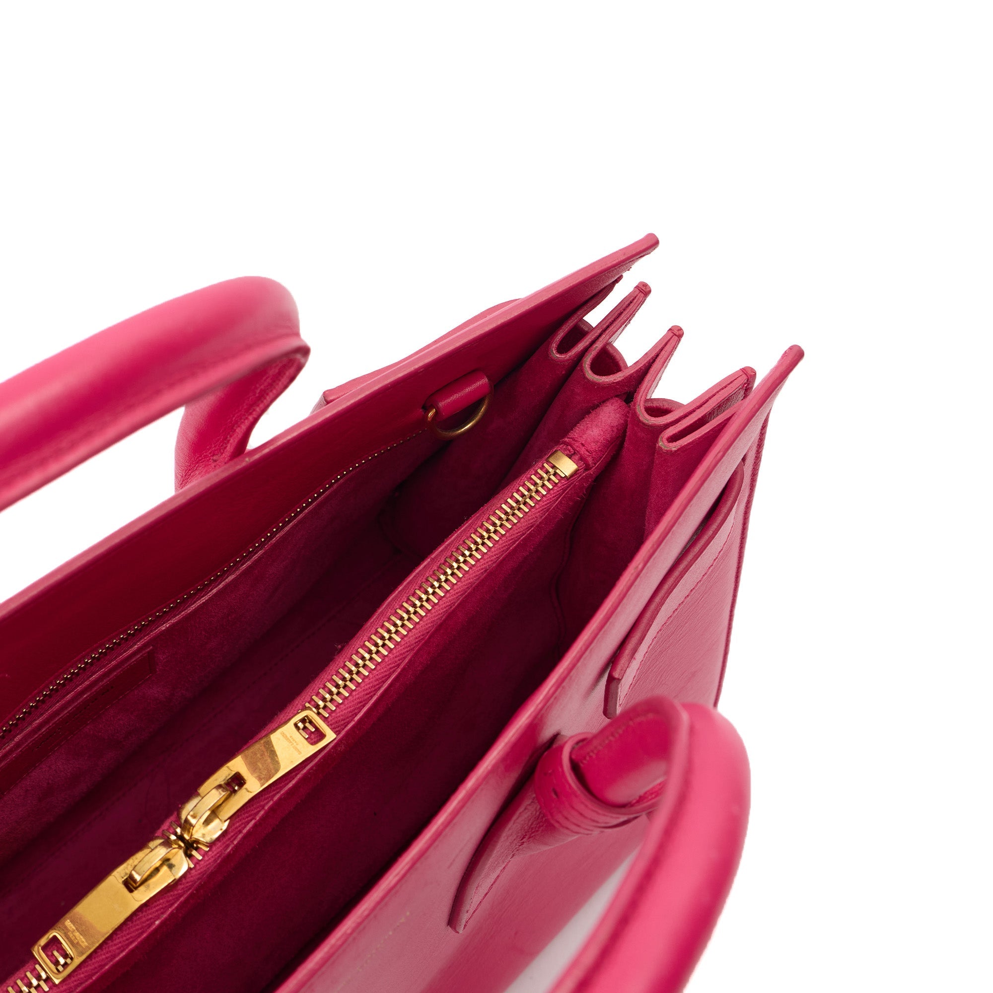 Saint Laurent Tote Sac de Jour in Pink, Calfskin Leather