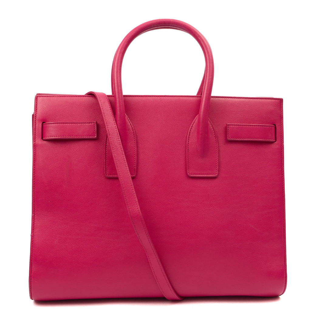 Saint Laurent Tote Sac de Jour in Pink, Calfskin Leather