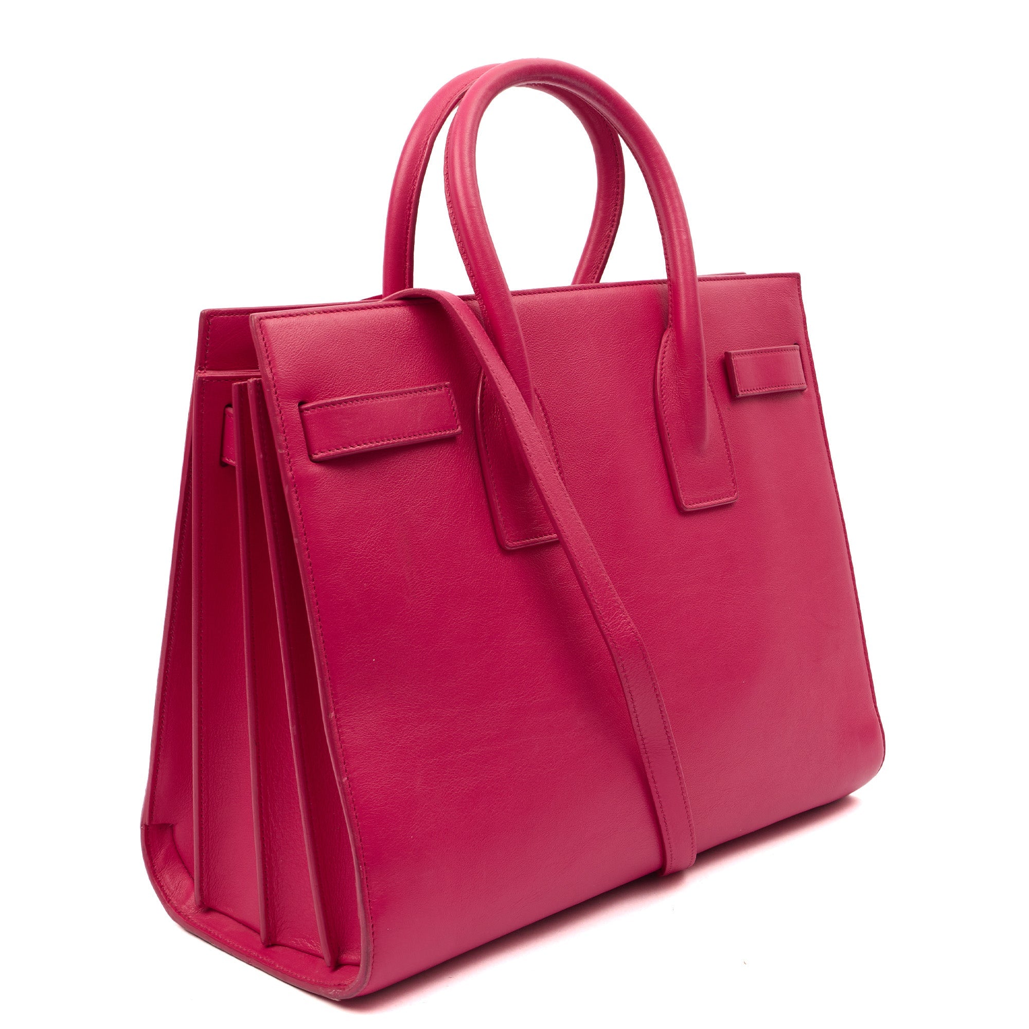 Saint Laurent Tote Sac de Jour in Pink, Calfskin Leather
